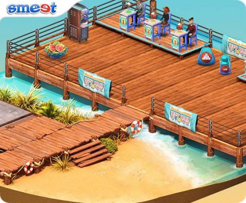 Smeet Sunny Beach Ice Cream Contest Room Chat Game